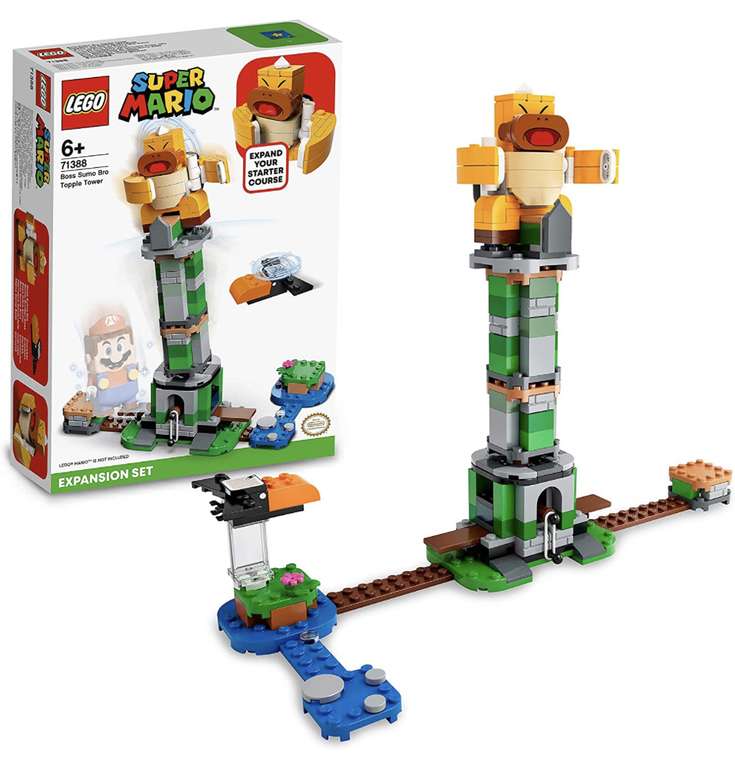 Al 50% - LEGO 71388 Super Mario Set de Expansión: Torre bamboleante del Hermano Sumo Jefe