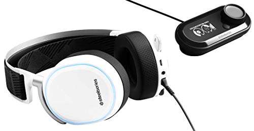SteelSeries Arctis Pro GameDAC - Auriculares de juego - Sonido de alta resolución certificado - ESS Sabre DAC - Blanco
