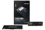 Samsung 980 500 GB PCIe 3.0 (up to 3500mbs) NVMe M.2 Internal Solid State Drive (SSD) (MZ-V8V500BW)