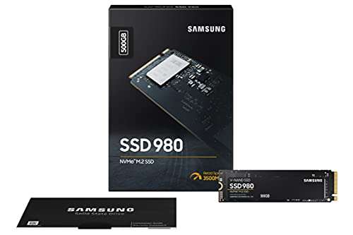 Samsung 980 500 GB PCIe 3.0 (up to 3500mbs) NVMe M.2 Internal Solid State Drive (SSD) (MZ-V8V500BW)