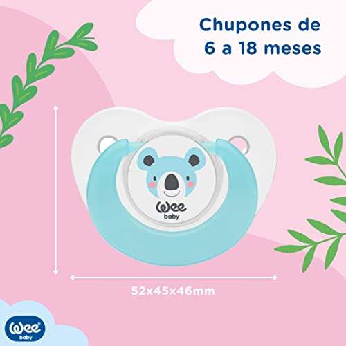 Pack de 4 chupetes Wee Baby (
