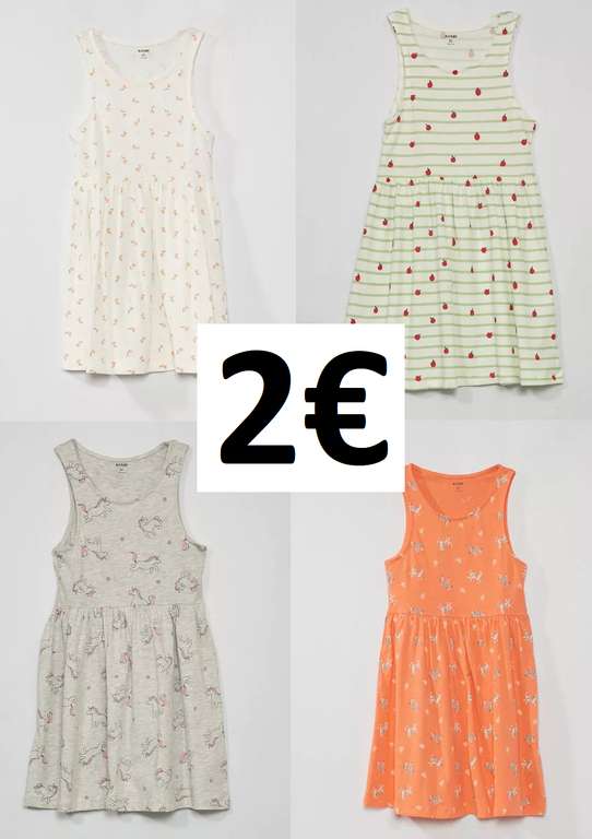 Recopilación vestidos a 2€ (talla: 3 hasta 12 años) Recogida en tienda disponible