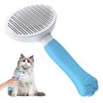 Cepillo para Gatos y Perros - Agarre Ergonómico y Auto-Limpieza