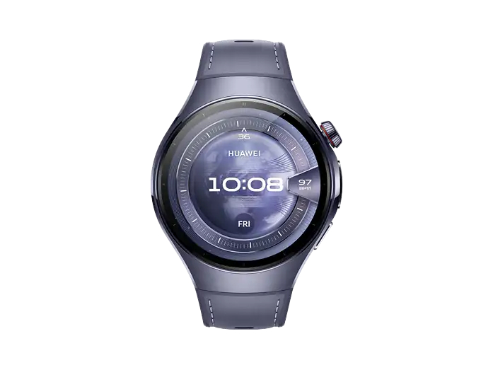 HUAWEI Watch 5, 46mm Smartwatches, Multi-Sensor Revolucionario X-Tap, SpO2 con la Yema del Dedo, Health Glance, ECG, HRV, eSIM, Morado