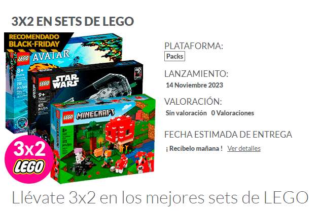 3X2 EN SETS DE LEGO