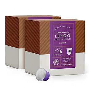 2 Packs Cápsulas Lungo, compatibles con Nespresso - 100 cápsulas (2 x 50)