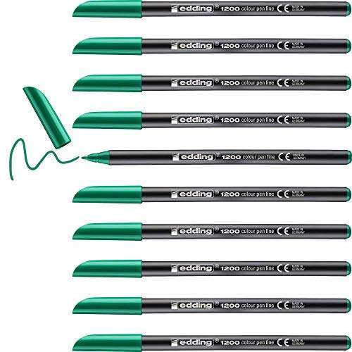 Pack de 10 rotuladores EDDING color verde (en azul por 4,57€; link en descripción)