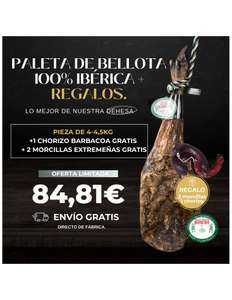 Paleta de Bellota 100% Ibérica Extremadura+ REGALOS
