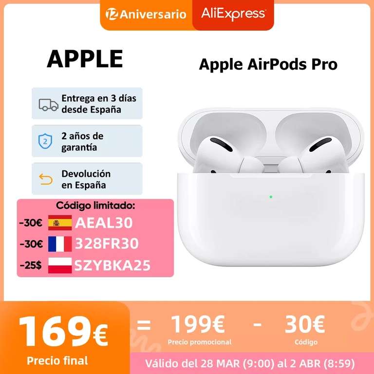 Apple AirPods Pro - ALIEXPRESS PLAZA - Cupones