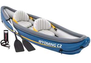 Canoa Hinchable Wyoming INTEX con 2 Remos para 2 Personas 89x307x53cm [79,26€ NUEVO USUARIO]