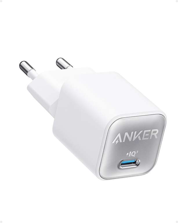 Anker Cargador USB C GaN 30 W Nano 3 en blanco o negro