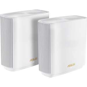 Sistema WiFi Mesh - ASUS XT9 B-1-PK, 2 Pack, 7.8 Gbps, Tribanda, Hasta 530 m, WiFi 6, Blanco