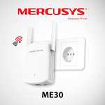 MERCUSYS - ME30 AC1200 Repetidor wifi, 5 GHz & 2.4 GHz, 2 Antenas Externas, 10/100Mbps Puerto,