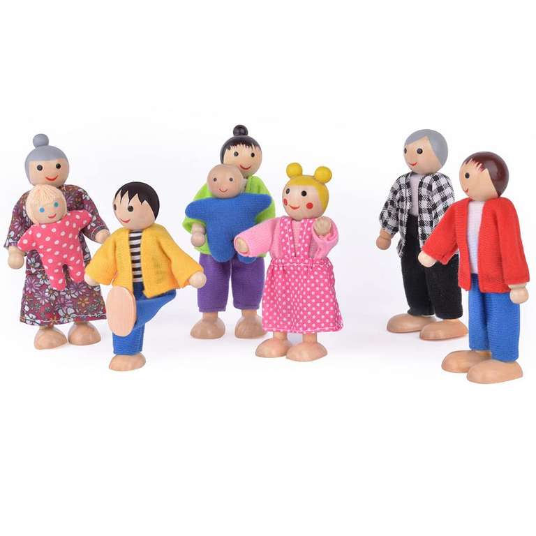 Muñecas Montsori de madera para bebés, juego de emparejamiento
