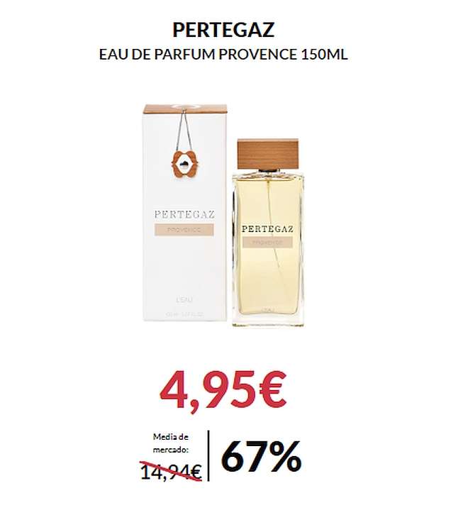 Pertegaz Eau de Parfum Provence 150ml. = 4,95€