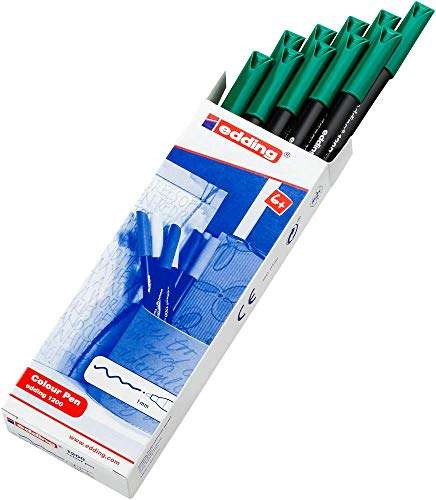 Pack de 10 rotuladores EDDING color verde (en azul por 4,57€; link en descripción)