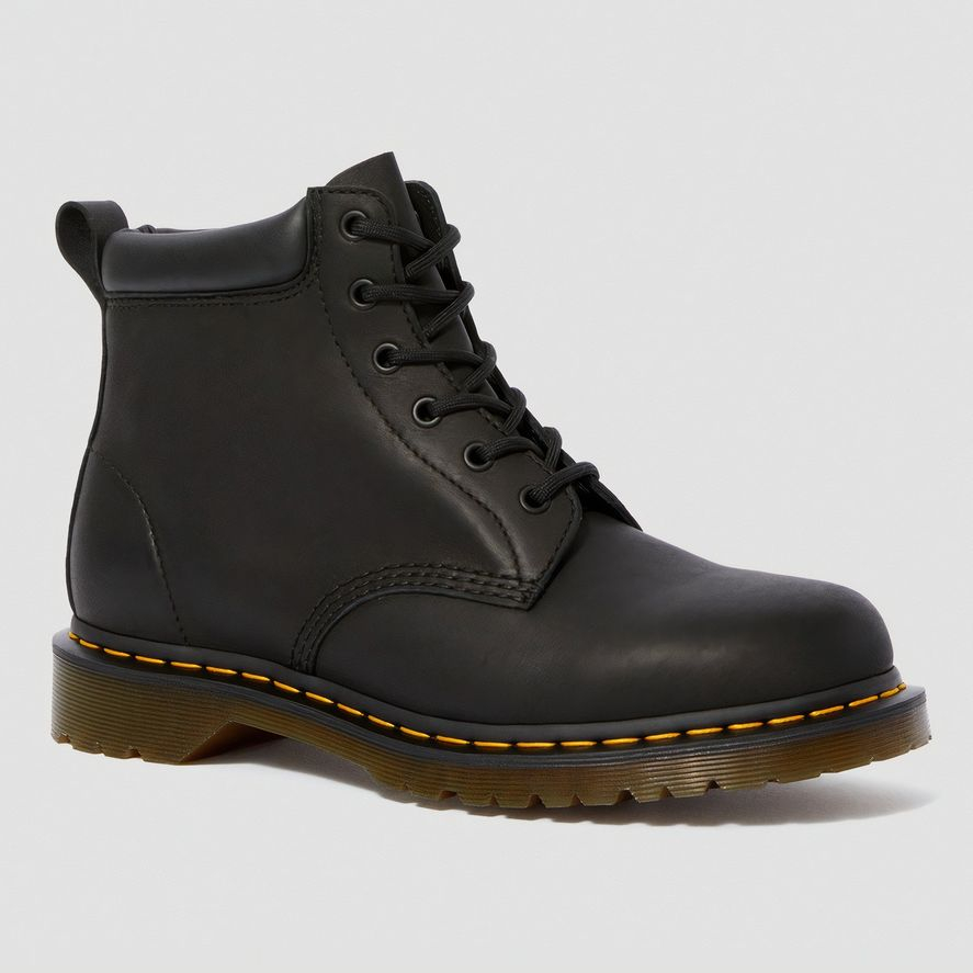 Dr. Martens - Botas 939 Ben Boot Black Greasy - cuero - negro - Tallas 36 hasta 46