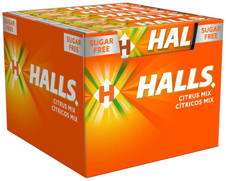 Caja de 20 paquetes de caramelos HALLS CÍTRICOS MIX [10,79€ si tienes 3 suscripciones]