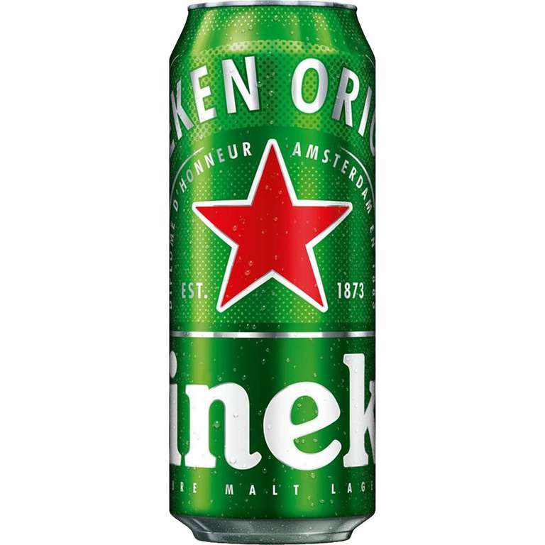 2 x Cerveza Heineken 50cl por 1,35€ (0,68€/lata)
