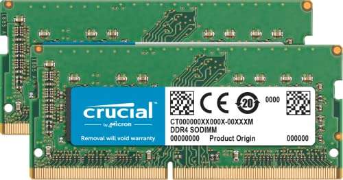 Crucial RAM CT2K8G4SFRA32A 16GB (2x8GB) DDR4 3200MHz CL22 Kit de Memoria Portátil