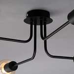 Lámpara de techo de 4 luces, retro, vintage, 4x E27