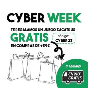 Cyber week en Zacatrus (Juego zacatrus de regalo en compras de +39€)