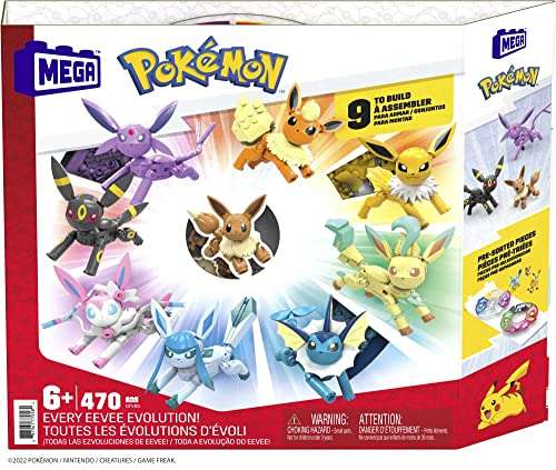 Mega Construx Pokémon Pack de evoluciones Eevee