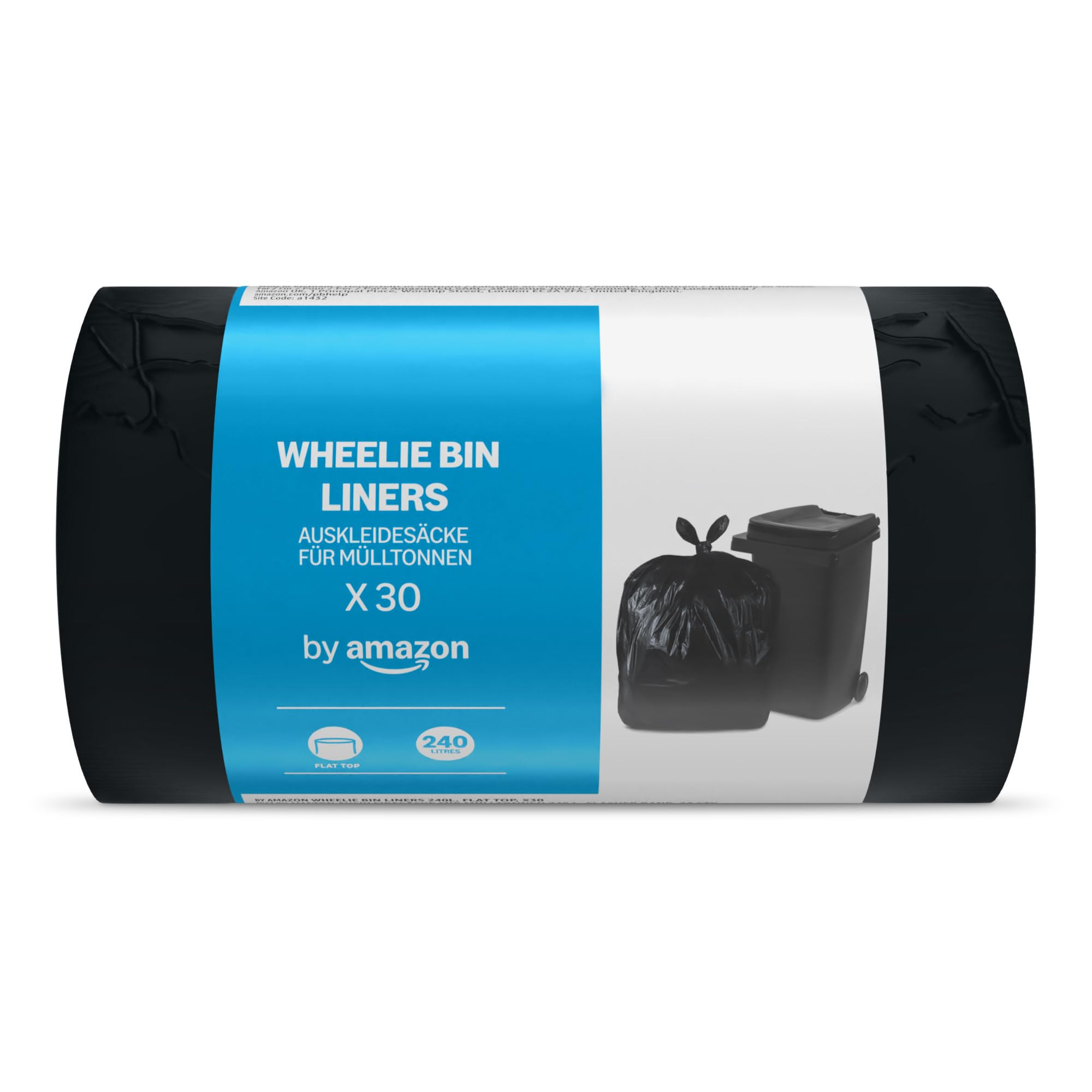 by Amazon Bolsas de Basura 240 litros - 30 unidades - Ideal para contenedores o para lo que surja...