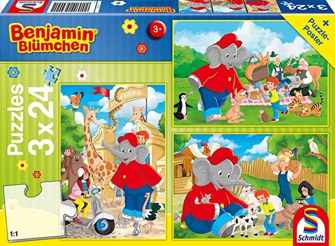 Spiele Bluemchen Puzzle Infantil (3 x 24 Piezas)