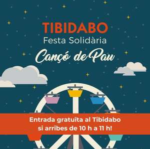 Entrada GRATIS al Tibidabo 27 de diciembre, si llegas de 10h a 11h