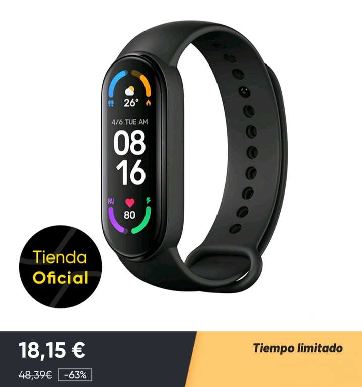 Xiaomi Mi Band 6 (Envío desde España) » Chollometro