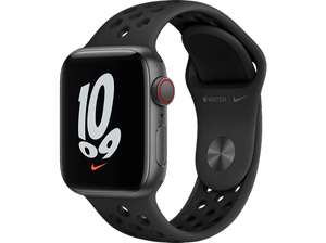 Apple Watch Nike SE (2021), GPS+CELL, 40 mm, Caja aluminio en gris espacial, Correa Nike Sport antracita/negro