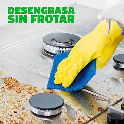 Cillit Bang Quitagrasas, limpiador antigrasa para cocina y exterior, formato spray - 750ml. + REEMBOLSO 2'40€ (total pagas 1'59€. Ver desc)
