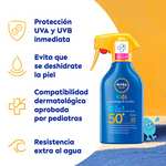 Protector sola niños NIVEA SUN Spray Solar Kids Protege & Cuida FP50+ 270 ml, protector solar muy alta infantil