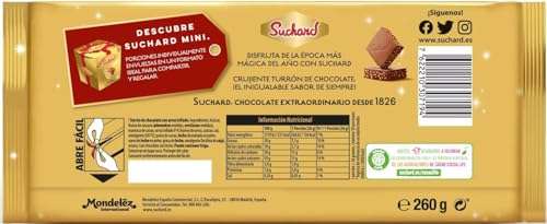 2x Suchard Tableta de Turrón de Chocolate con Leche con Arroz Inflado 260g [2'99€/ud]