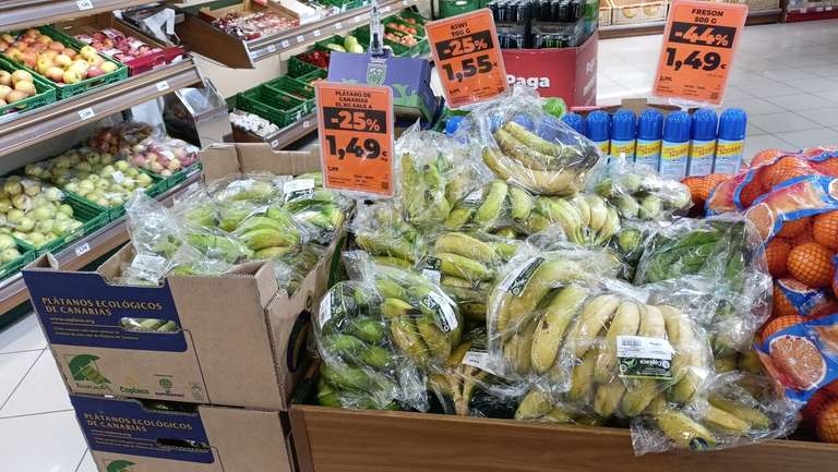 Plátanos Ecológicos de Canarias el Kilo a 1,49€