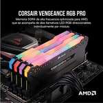 Corsair Vengeance RGB Pro 32 GB (2 x 16 GB) DDR4 3600 MHz C18, Kit de Memoria de sobremesa de Alto Rendimiento (AMD optimizado),