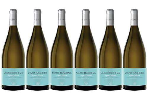 Cuatro Rayas Organic Collection - Vino Blanco Verdejo Ecológico D.O. Rueda (6 Botellas x 750ml)