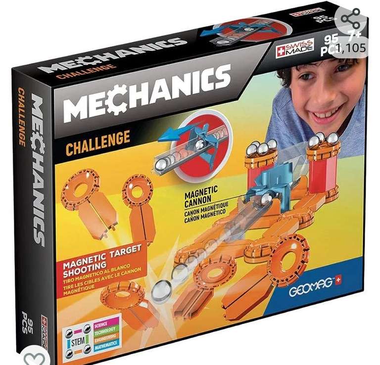 Geomag- Mechanics Construcciones magnéticas y juegos educativos, Multicolor, a partir de 3 años