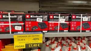 Kit Einhell Bateria 18V 2.5 ah + Cargador - Carrefour ATALAYAS en Murcia.