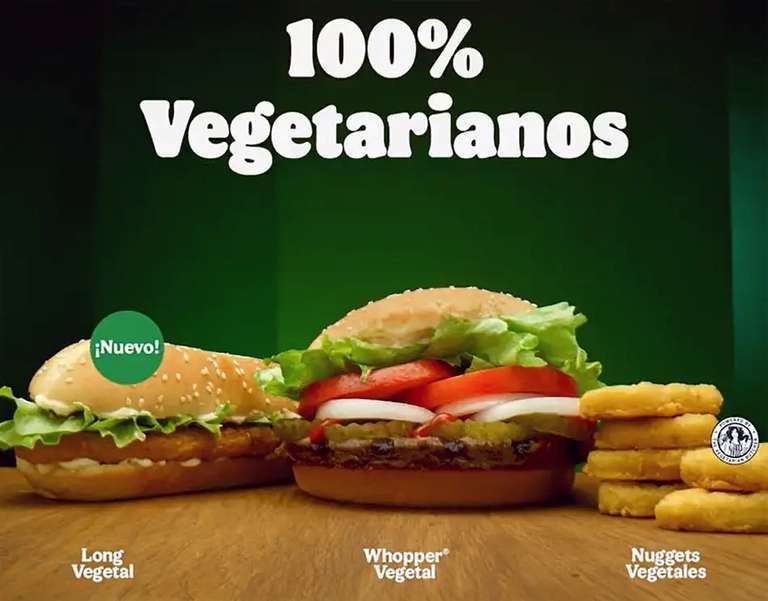 50% DTO opciones veganas en Burguer King (Just Eat)