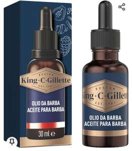 King C. Gillette Aceite Barba Hombre con Aceites de Origen Vegetal