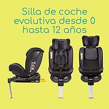 Bebe Confort EvolveFix Silla coche grupo 0 1 2 3 isofix, silla coche giratoria 360°, reclinable y evolutiva, para niños hasta los 12 años