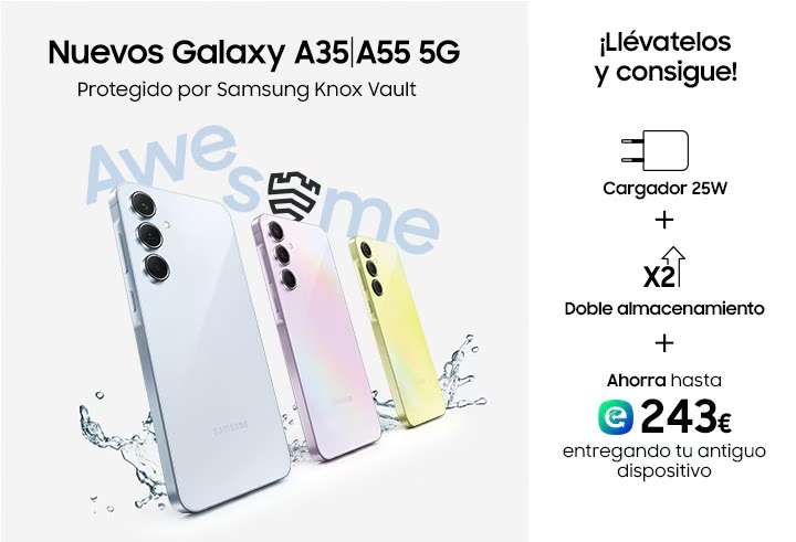Samsung Galaxy A35 128GB + Cargador [Estudiantes]