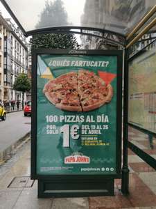 Pizzas a 1€ PapaJohns Asturias