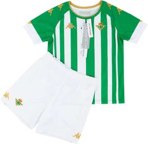 Equipación de camiseta y pantalones cortos de local del Real Betis 2020-21 (NIÑOS)