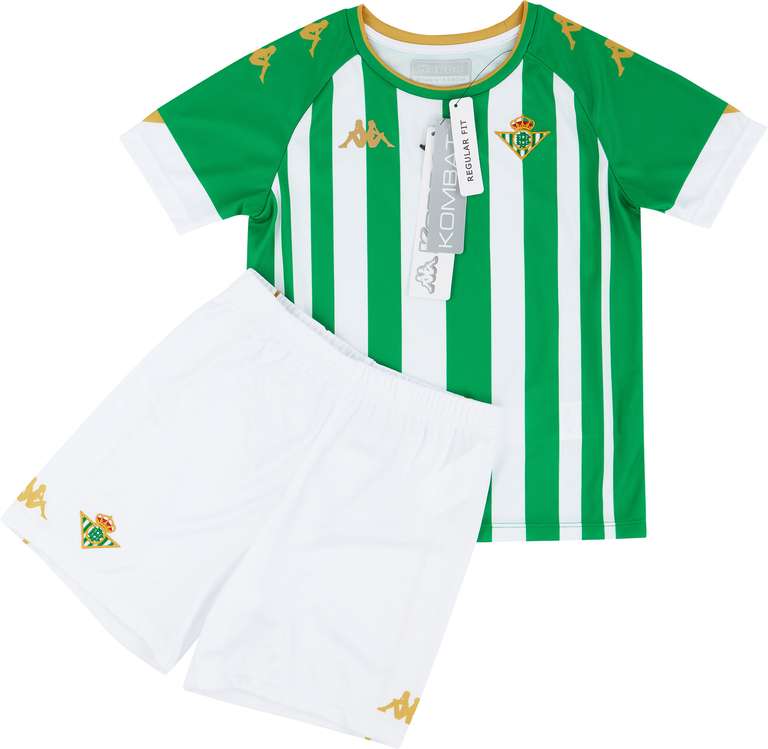 Equipación de camiseta y pantalones cortos de local del Real Betis 2020-21 (NIÑOS)