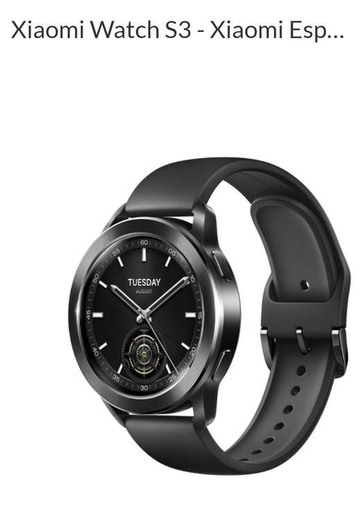 Xiaomi Watch S3 + cable usb C