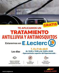 Tratamiento antilluvia y antimosquitos gratis E.Leclerc Salamanca