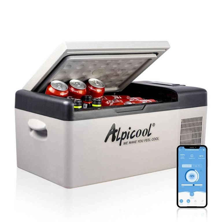 Alpicool C15 15 litros Mini Nevera de Coche portátil Eléctrica 12/24V CC Refrigerador